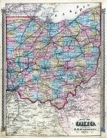Ohio State Map, Hancock County 1875